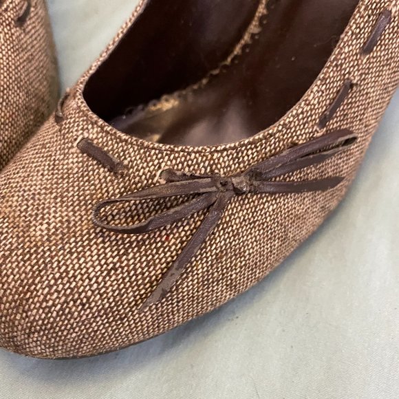 Maurices Brown Tweedy High Heeled Pumps~8 - Picture 14 of 14